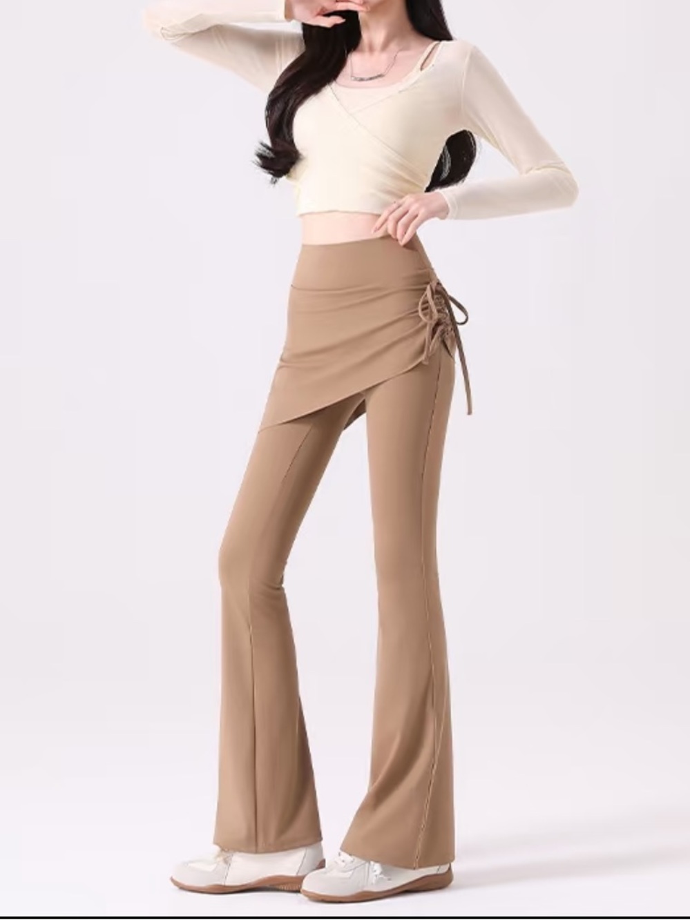 Brand new High-Waist Wrap Flare Pants in 2 colours